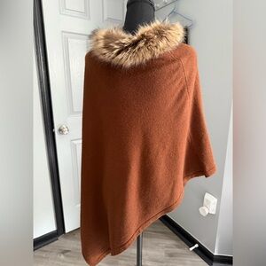 Chic Brown Women's Poncho